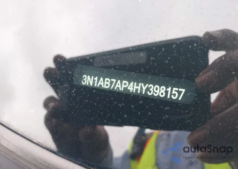 2017 Nissan Sentra Sv из США, поврежденный, VIN 3N1AB7AP4HY398157